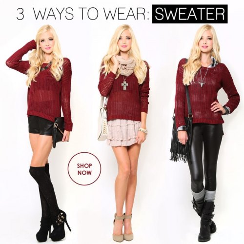 3 Ways to Wear: Sweater