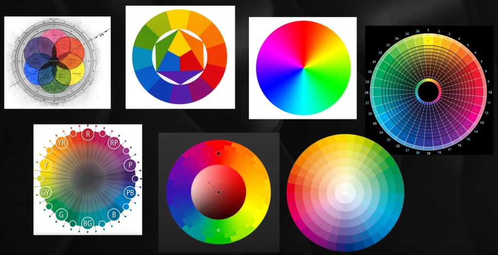 Существует множество вариантов цветовых кругов, однако не стоит пугаться, все они «работают» по схожим принципам.