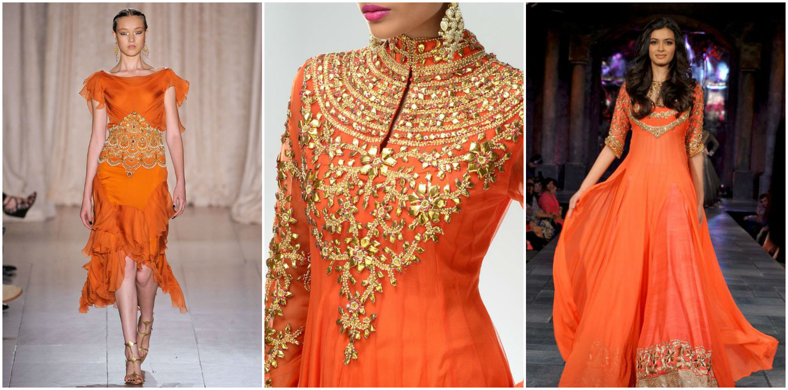 Сочетание оранжевого цвета в одежде - советы по комбинации оранжевого сдругими цветами