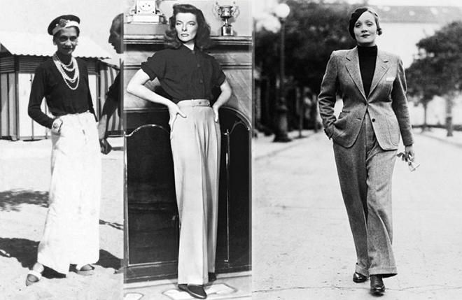 Мода на женские брюки началась с «парусных штанов» от Коко Шанель.