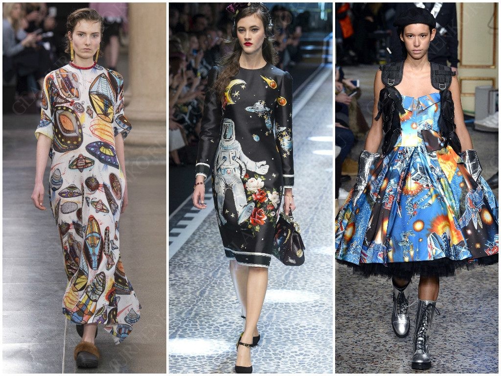 Космические фантазии показали Christopher Kane, Dolce & Gabbana, Moschino