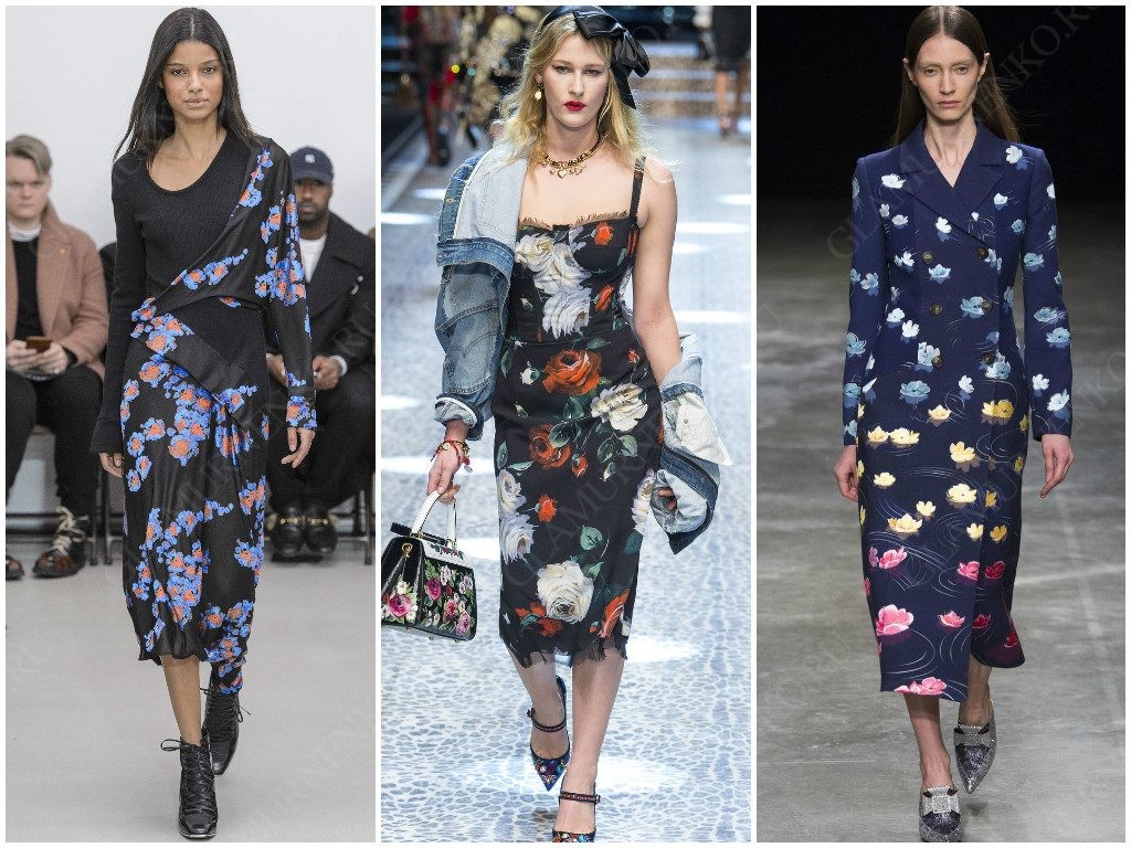 Цветочный принт на показах от Atlein, Dolce & Gabanna, Mary Katrantzou