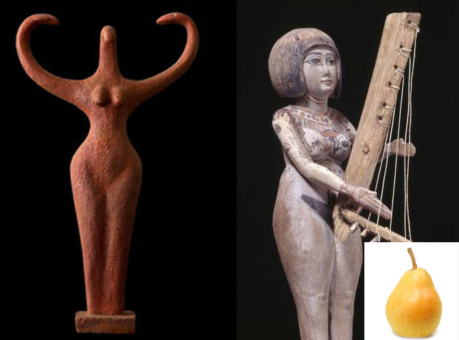 Древнеегипетский идеал женской красоты – широкобедрая «груша»