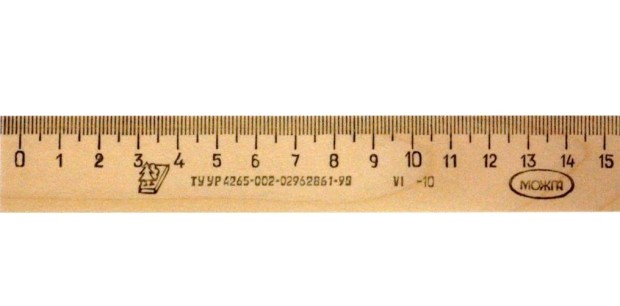 Для осуществления измерительного способа потребуется линейка или сантиметр