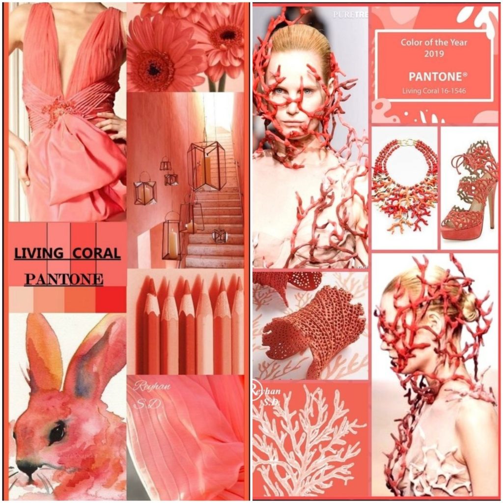 Открывает модную палитру оптимистичный оттенок Living Coral (Живой Коралл).