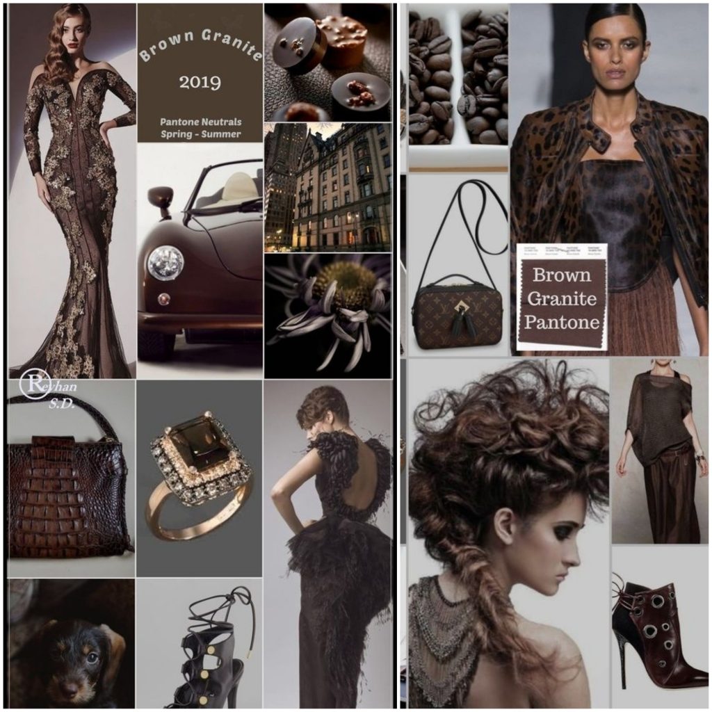 PANTONE 19-0805 Brown Granite (Коричневый гранит)