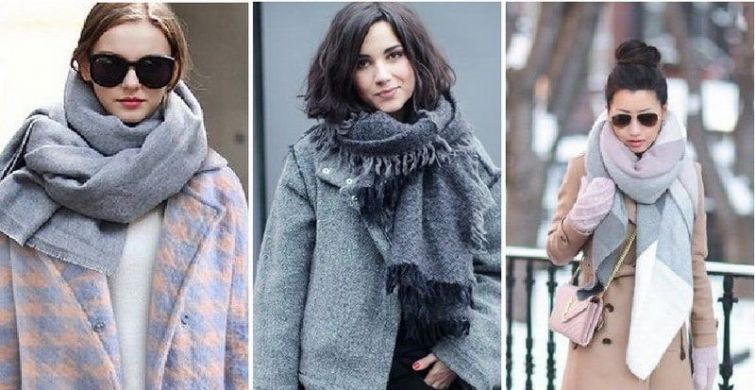 При выборе аксессуара к пальто важно учитывать их цвет, фасон одежды и разновидность шарфа