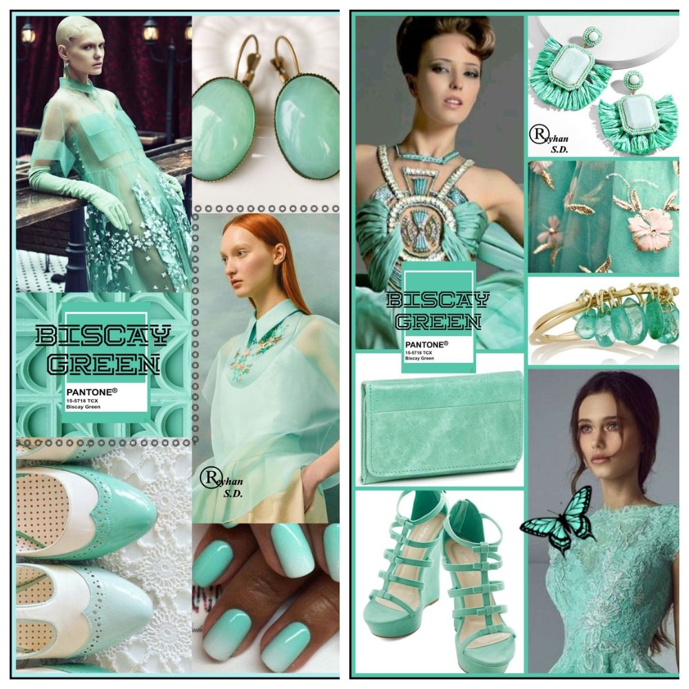 PANTONE 15-5718 Biscay Green (Бискайский зелёный)