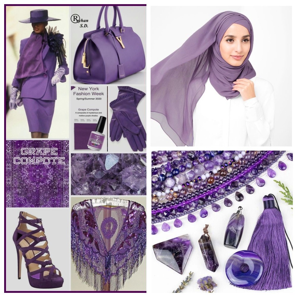 PANTONE 18-3513 Grape Compote (Виноградный компот)