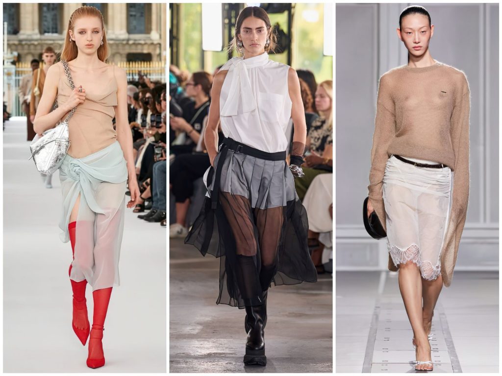 Givenchy, Sacai, Coperni весна-лето 2024