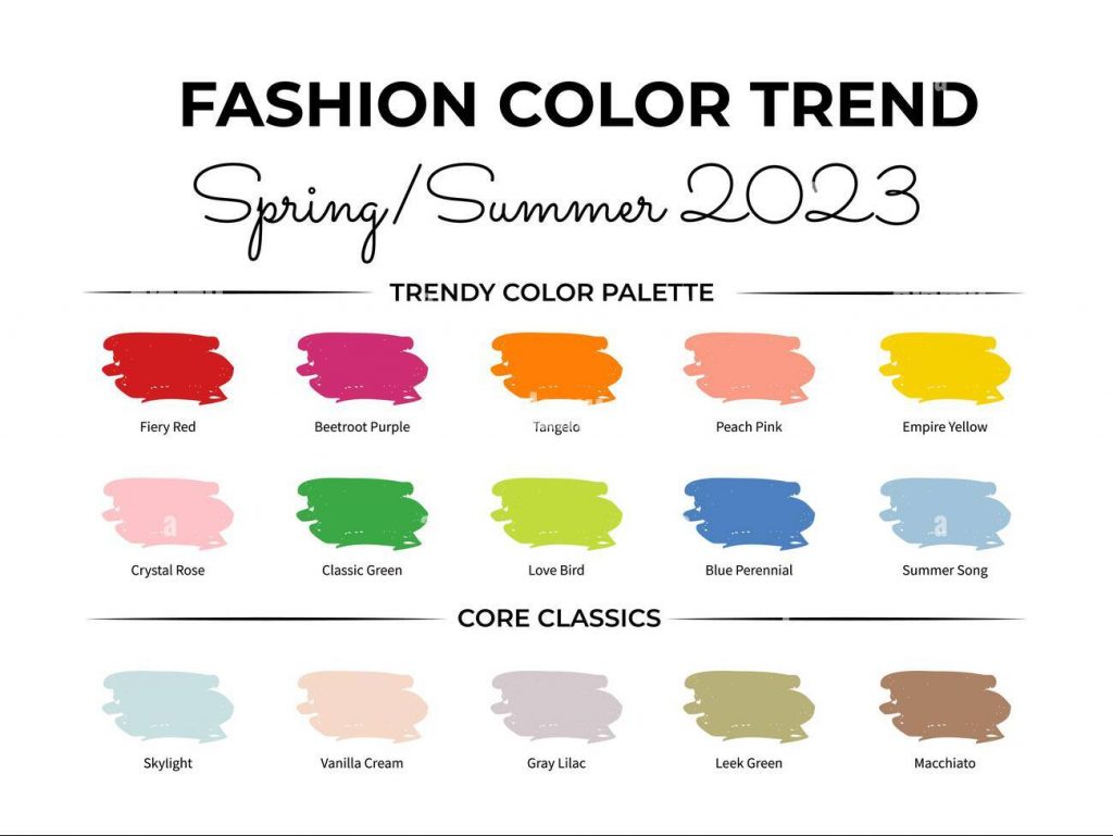 Модные цвета весна-лето 2023