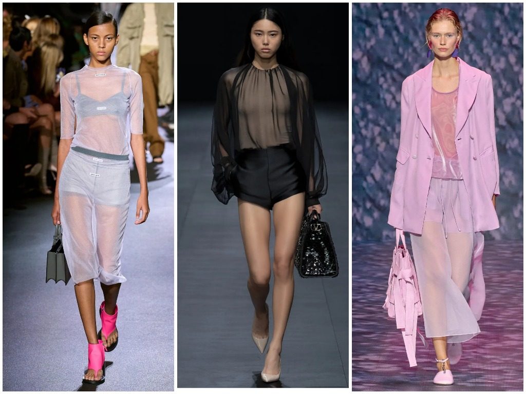 Miu Miu, Valentino, Emporio Armani весна-лето 2023