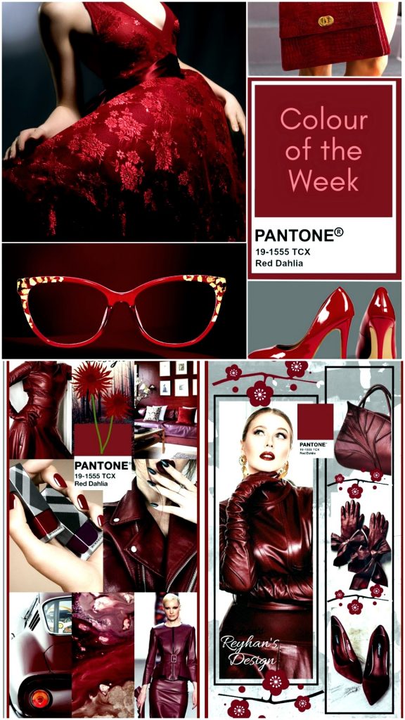PANTONE 19-1555 Red Dahlia (Красный георгин)